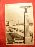 Ilustrata Mamaia - Plaja ,circulat 1957