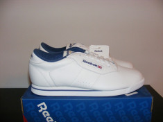 Adidasi Reebok Princess Trainers White/Blue din piele naturala nr. 43 foto