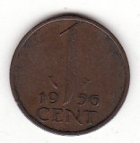 Olanda 1 cent 1956 - Juliana, Europa, Bronz