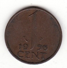 Olanda 1 cent 1956 - Juliana