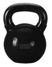 Greutati Spartan Kettlebell cu Ciment Negru 12 foto