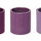 Suport lumanari violet set 3 bucati CDT-655063