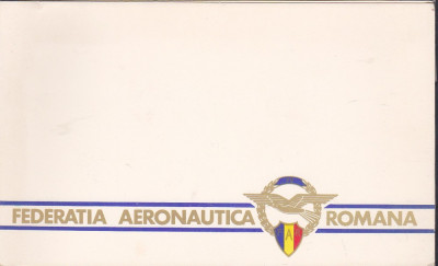 bnk cp felicitare Federatia Aeronautica Romana foto