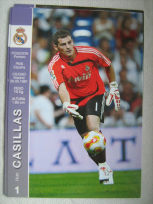 Real Madrid (Casillas), carte postala - fotografie originala foto