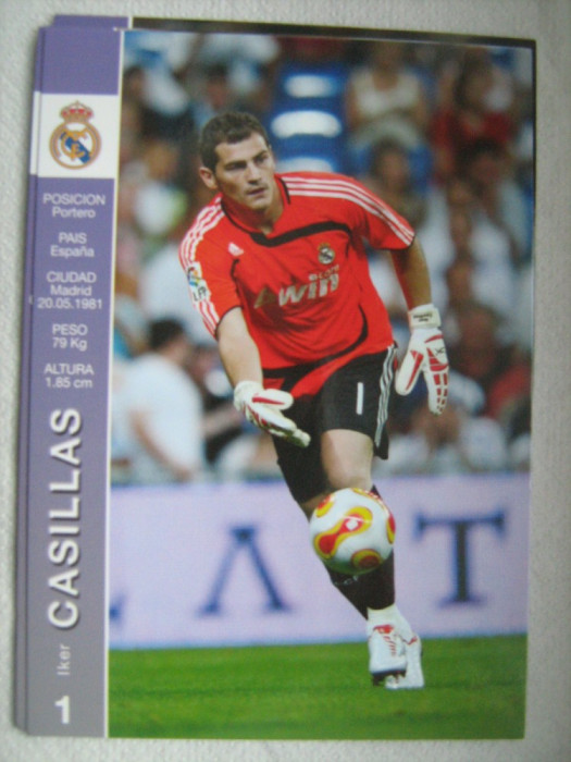 Real Madrid (Casillas), carte postala - fotografie originala