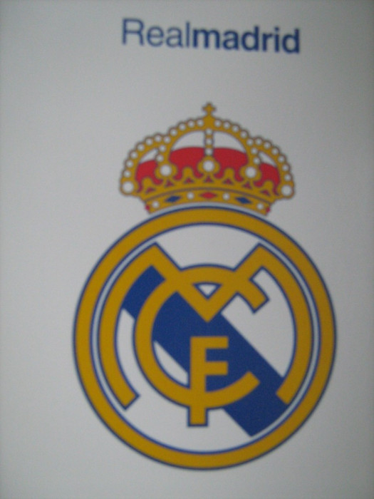 Real Madrid (stema / logo), carte postala - fotografie originala