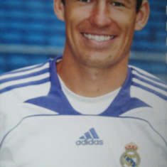 Real Madrid (Robben), carte postala - fotografie originala