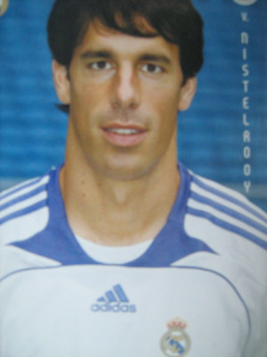 Real Madrid (Van Nistelrooy), carte postala - fotografie originala foto