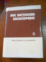 MIC DICTIONAR ENCICLOPEDIC EDITIA A III-a 1986 foto