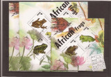 Ghana - Afrikan Frogs 2014 complet set, Africa, Natura