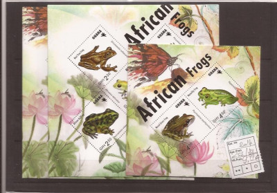 ghana - Afrikan Frogs 2014 complet set foto