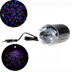 LN697 - Lampa colorata cu LED-uri de cristal 3W Rotating RGB Stage Light foto