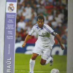 Real Madrid (Raul), carte postala - fotografie originala