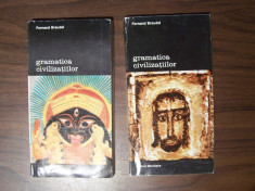 Gramatica civilizatiilor, 2 vol - Fernand Braudel (Meridiane, 1994) foto