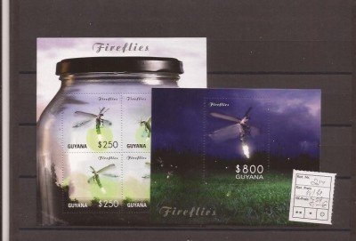 Guyana - 2014 s/s + bl. - fireflies foto