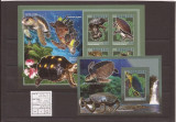 Grenada - Turtles - Michel 6690/3+bl. 848, America Centrala si de Sud, Natura