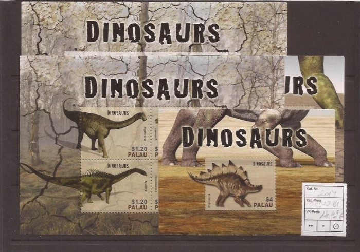 Palau 2014 - Dinosaurs - 2x s/s + 2x bl.