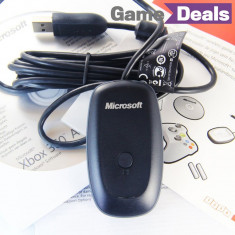 Official Microsoft Xbox360 Controller Wireless Gaming Receiver PC Adaptor foto