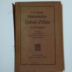 F.W. PUSSGERS- ATLAS ISTORIC SCOLAR, EDITIA COMPLETA, BIELEFELD, LEIPZIG, 1926