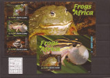 Sierra Leone - Africa Frogs - Michel 5471/4+bl.659, Natura