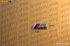 Emblema Auto M Power Nichel Plastic 94mm x 29mm Banda 3M BMW