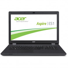 Laptop Acer 17.3 inch Aspire ES1-711G-P3RM, HD+, Procesor Quad Core Intel Pentium N3540 2.16GHz Bay Trail, 4GB, 500GB, GeForce 820M 2GB, Linux, Black foto