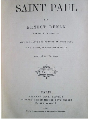Ernest Renan - Saint Paul (1893)