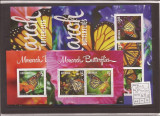 Grenada - Monarch Fluturi - 6844/9+bl.879/80, America Centrala si de Sud, Natura