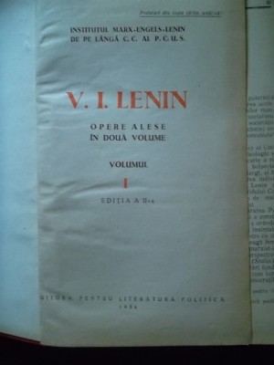 LENIN OPERE ALESE foto