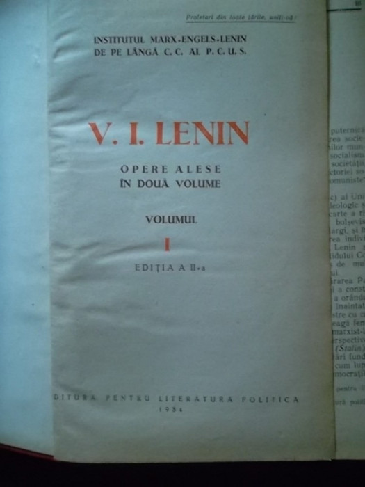 LENIN OPERE ALESE