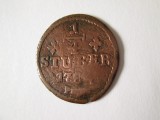 Cumpara ieftin MONEDA 1/4 STUBER 1784 GERMANIA STATUL JULICH, Europa, Cupru (arama)