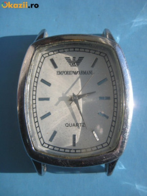 CEASURI DE MANA VINTAGE 3-Emporio Armani quartz-ceas mana barbat functional. foto