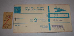 doua bilete CFR Iasi - Munchen 1974 plus bilet tren rapid foto