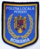 5.484 ROMANIA ECUSON EMBLEMA PATCH POLITIA LOCALA PITESTI 100/82mm