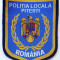 5.484 ROMANIA ECUSON EMBLEMA PATCH POLITIA LOCALA PITESTI 100/82mm