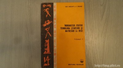 I. Irimie - &amp;Icirc;ndrumator pentru tehnol. stantarii si matritarii la rece (vol. 1) foto