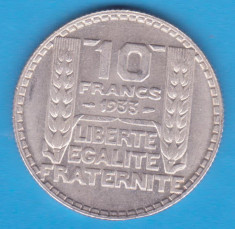 (1) MONEDA DIN ARGINT FRANTA - 10 FRANCS 1933, 10 GRAME foto