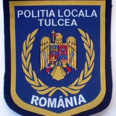 5.518 ROMANIA ECUSON EMBLEMA PATCH POLITIA LOCALA TULCEA 100/83mm
