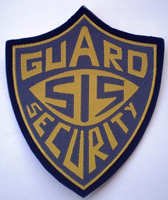 5.526 ROMANIA ECUSON EMBLEMA PATCH GUARD SIS SECURITY 108/91mm foto