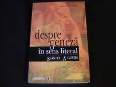 DESPRE GENEZA IN SENS LITERAR-SFINTUL AUGUSTIN-559 PG- foto