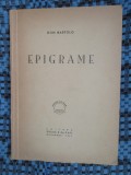 DON BARTOLO - EPIGRAME (prima editie, 1947 - CU SEMNATURA AUTORULUI - CA NOU!!)