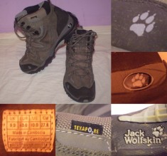Ghete Bocanci JACK WOLFSKIN Texapore 43=27,6cm barbati impermeabili respirabil foto