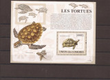 Comores- turtles 2177/82+bl.483, Africa, Natura