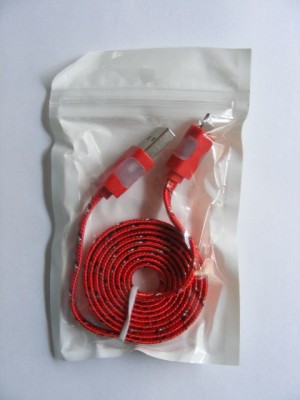 Cablu de date Snur Apple iPhone 5 cu LED Rosu foto