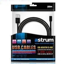 Cablu de date MicroUSB 1.5m CB-U2ATD15 Astrum foto