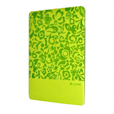 Husa iPad Air 2 Comma Charming Green (motiv floral embosat) foto