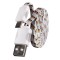 Cablu de date Snur MicroUSB cu LED Alb