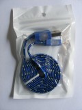 Cablu de date Snur Apple iPhone 5 cu LED Blue