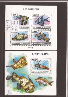 Burundi - peste - 3218/21+bl.368 foto