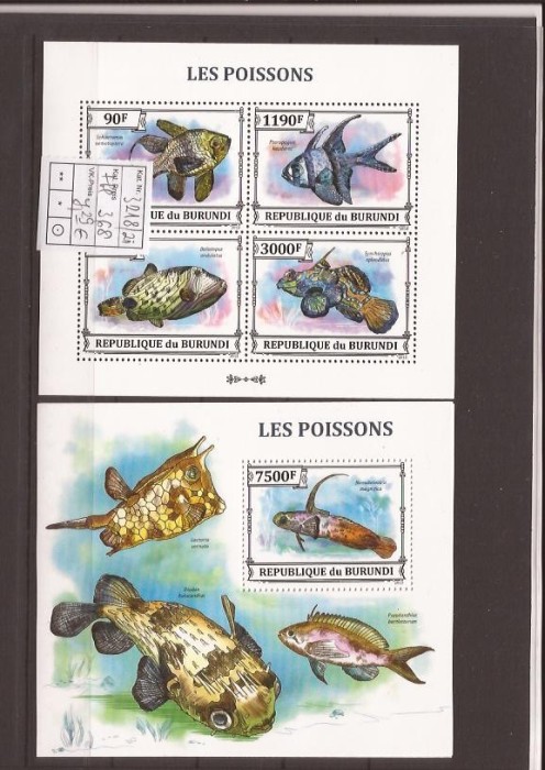 Burundi - peste - 3218/21+bl.368